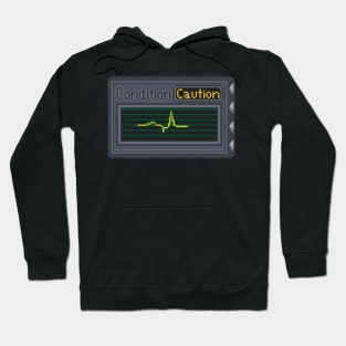 Resident Evil Caution Pixel Art Hoodie